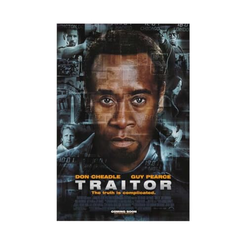 Black Spice Traitor Movie Don Cheadle Guy Pearce Neal Mcdonough Jeff Daniels Room Decor Wall Art Print 24x36 Poster
