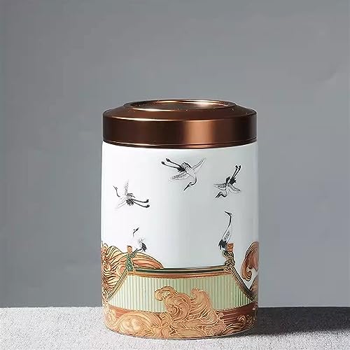 Boîte à thé étanche en céramique blanche pour préserver le thé vert de l'humidité - 7
