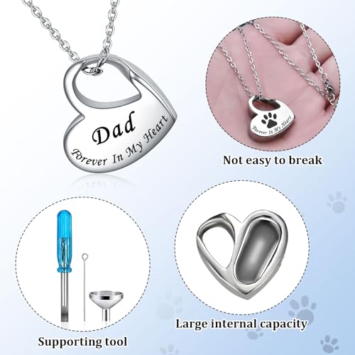 Pet Ashes Keepsake Dog Necklace Keepsake For Dog Ashes Pet Ashes Keepsake Dog Ashes Necklace Dog Ashes Urn Ashes Keepsake Heart Necklace Pet Urn Ashes Necklace for Ashes Dog Pet Ashes Necklace Dog - Image 2