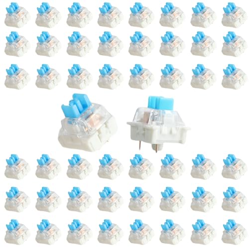 OQXEJPHFN 50 Pcs Keyboard Switches, Keyboard Clicker Keys Replacement, 3 PIN Tactile Switches for Mechanical Gaming Keyboard