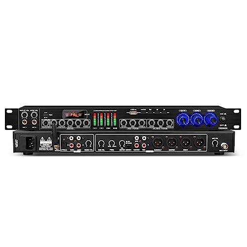 Depusheng S6 KTV Pre-effector Household Reverberator Karaoke Anti-howling Audio Processor USB...