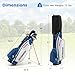 Goplus Complete Golf Club Set for Men, 9 Pieces Golf Clubs with #1 Driver, #3 Fairway, #4 Hybrid, #6 & #7 & #8 & #9 & #P Irons, Putter, Head Covers, Men's Right Handed (9 PCS w/Stand Bag, Blue)