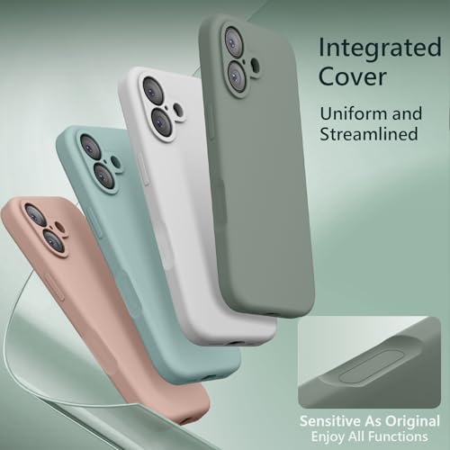 Image of FireNova Magnetic for iPhone 17 Case, Compatible with MagSafe, [Integrated Silicone Camera Control Button] [Camera Protection] Anti-Scratch Microfiber Lining Phone Case, 6.3 inch, Calke Green