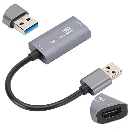 Tarjeta de captura USB 2.0 de aluminio para grabación de vídeo 4K y 1080P en computadora