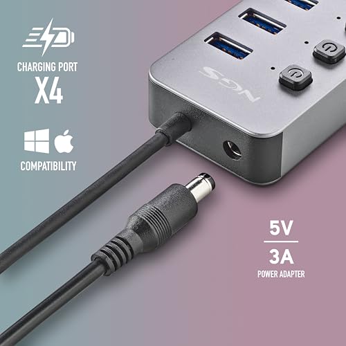 Hub USB 3.0 NGS 8 ports résout le manque de connecteurs PC Mac - 4