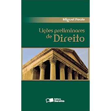 Capa do livro Lições preliminares de direito - 27ª edição de 2013