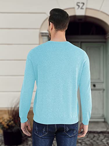 Mens Casual Slim Fit V Neck Sweater Ribbed Knit Long Sleeve Pullover Top4