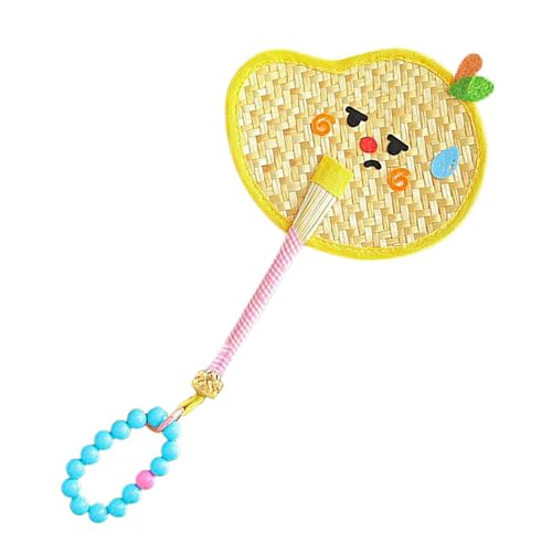 Abanicos de mano de paja, abanico de hoja de palma tejida, máquina de de hoja de palma, diseño de ratán rústico, fácil de usar y ligero, 12 x 18 pulgadas, para fiesta de boda, decoración del