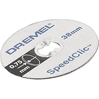 Dremel SpeedClic SC409 dünne Trennscheiben, Zubehörsatz mit 5 Trennscheiben zum Trennen von Metallrohren, gehärtetem Stahl, Kupfer, Trockenbauplatten u.v.m