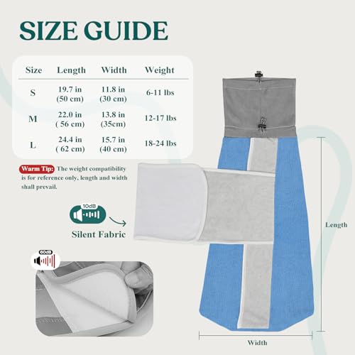 Image of Supet Cat Grooming Wrap for Cutting Nails, Self-Adhesive Calm Cat Swaddle | Bite-Proof Mesh Hood & Thick Waist Strap Anti-Escape Anti-Scratch Bag for Nail Trimming, Medication, Ear Cleaning (Blue S)