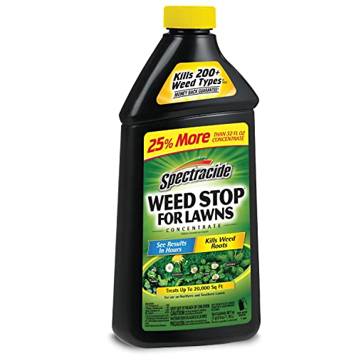 Spectracide Weed And Grass Killer Concentrate 40 Ounces, Use On Patios, Walkways And Driveways & Weed Stop For Lawns Concentrate, Kills Weed Roots, Not The Lawn, 40 Fl Ounce #TOP6