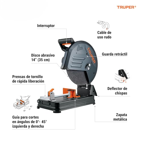 Cortadora de metal Marca TRUPER (3)