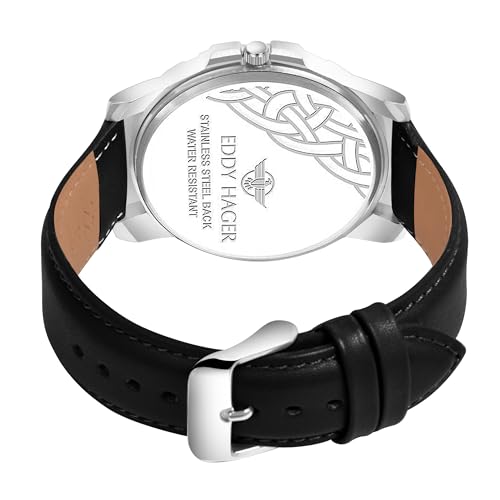Image of EDDY HAGER EH-194-Black Day and Date Watch for Men