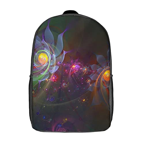 Sac à dos scolaire Fractal en impression 3D haute définition pour grand ordinateur