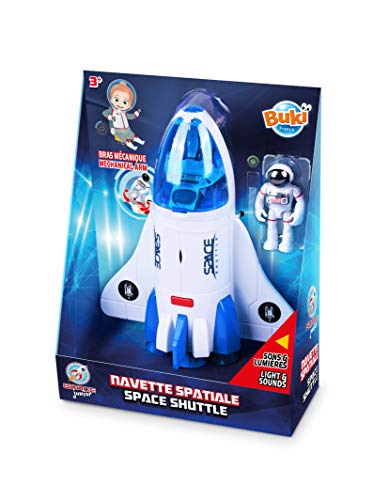 Buki France- Navette Spatiale Astronauta Avión/Helicóptero/Nave Espacial, Multicolor, 20 x 24 x 9 cm (63112)