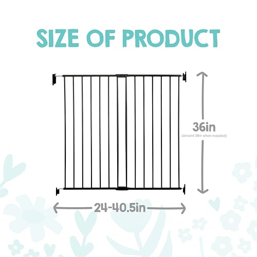 Image of Regalo Safety 36 inch Extra Tall Baby Gate for Top of Stairs & Dooways