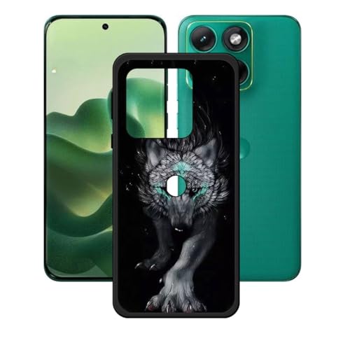 LCEHTOGYE �K�p Motorola Edge 70 Fusion+�p�P�[�X�A�K�p Motorola Edge 70 Fusion+ (6,8")�ƌ݊����̂��钴���^�u���b�N�\�t�gTPU�V���R���Q���P�[�X�ی�J�o�[- WZ6