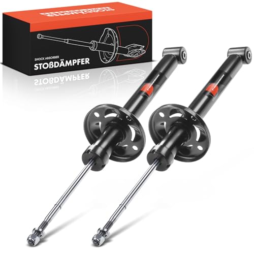 Frankberg 2x Shock Absorber Strut Rear Left Right 638mm Gas pressure Compatible with Golf IV Cabriolet 1E7 Golf III 1H1 Toledo I 1L2 Replace# 105739,191513033