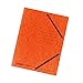 Produktbild Original Falken Premium Einschlagmappe. Made in Germany. Juris-Mappe aus extra starkem Colorspan-Karton mit 3 Innenklappen und 2 Gummizügen DIN A4 orange für Büro und Schule