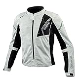 [KOMINE] バイク用 ジャケット プロテクトフルメッシュジャケット JK-128 春夏向け CE規格 メッシュ素材 プロテクター 07-128 メンズ Silver Camo M