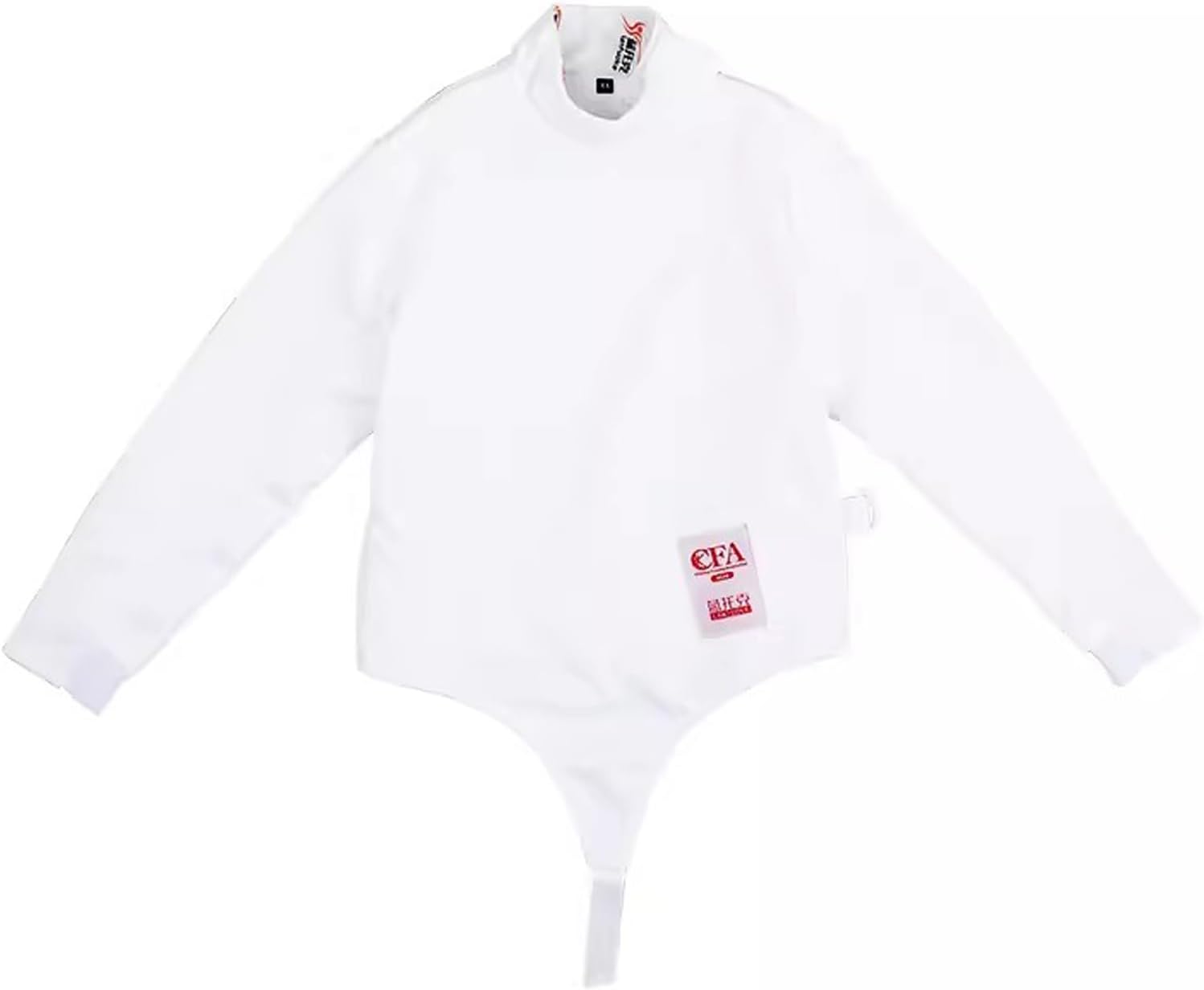 Fencing Uniform Tops Daily Training, Thickened Anti-stab Clothing, Foil/Epee/Saber Fencing Protective Clothing, 350N(Color:White Right Hand,Size:44#)