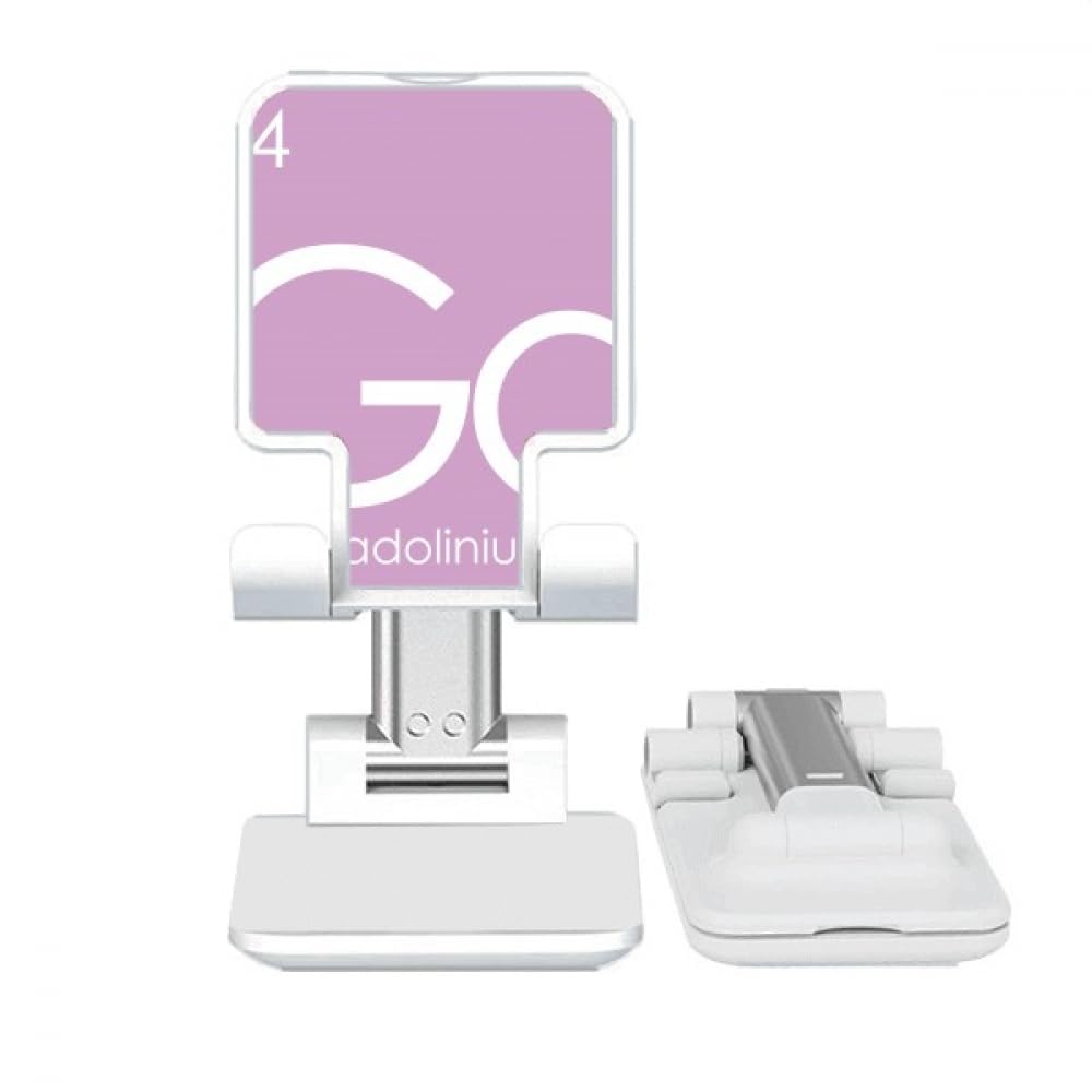 no/no Chestry Elements Period Table Lanthanide Gadolinium Gd Adjustable Cell Phone Stand Desk Foldable