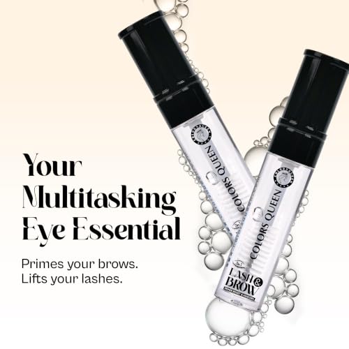 Image of Colors Queen Clear Lash & Brow Mascara - 7ml | Waterproof & Long Lasting Clear Eye Brow Enhancer, Eye Brow Set Gel & Shaper, Transparent Mascara for Women Enriched with Vitamin E