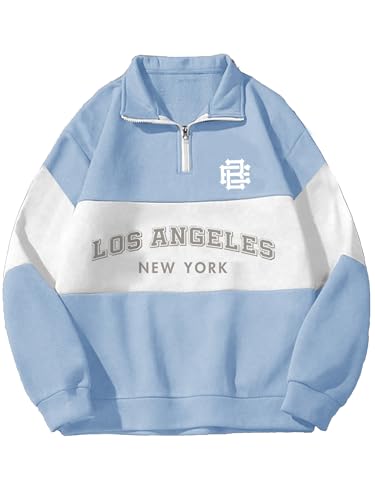 Image of Noble Monk Men's Baggy Fit Sweatshirt | Drop Shoulder Oversized Sweatshirt | Long Sleeve Zip with Collared Sweatshirts for Men's