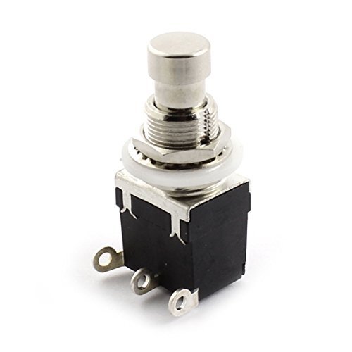 Alcoa Prime12mm Thread 3Pin SPDT Latching Metal Electric Guitar Foot