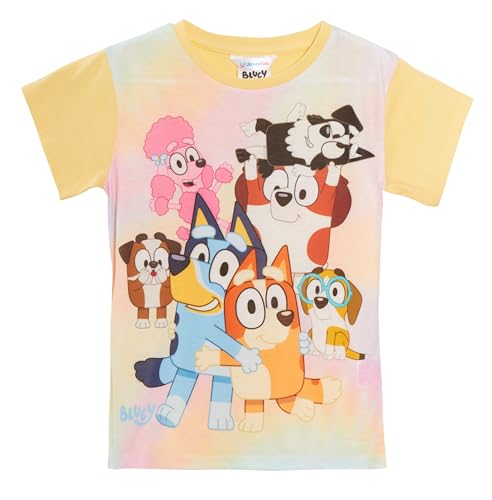 Bluey Girls 3 Pack T-Shirts for Kids Multipack Tees 100% Cotton Puppy Bingo Dress Up3