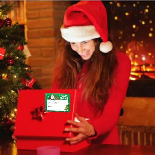 120 Pack Christmas Gift Name Labels 65×45mm Self‑Adhesive Xmas Stickers — photo 3