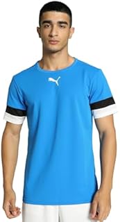 Puma Mężczyźni TeamRISE Koszulka, Electric Blue Lemonade/Black/White, M