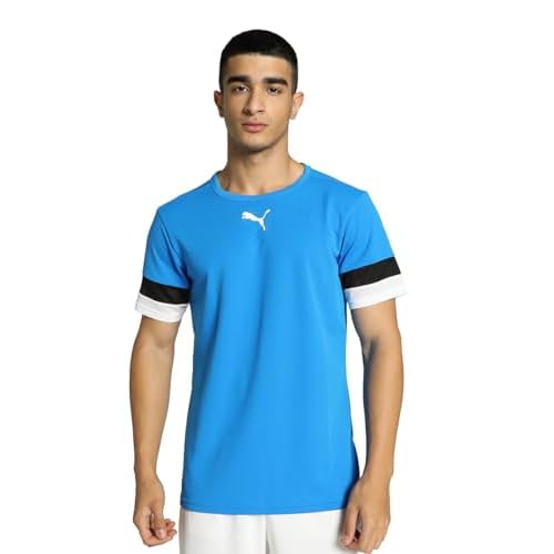 PUMA Hombre Shirt, Electric Blue Lemonade-puma Black-puma White, XXL