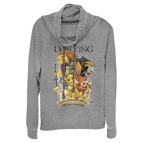 Disney Lion King Tall Cast Women's Cowl Neck Long Sleeve Knit Top