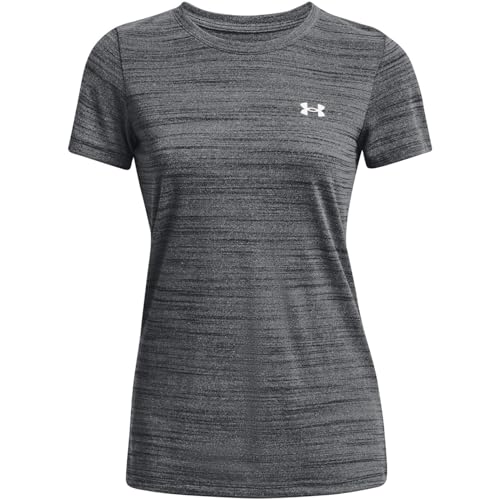 UA Tech Tiger SSC Top Fitness Manches Courtes Femme Course