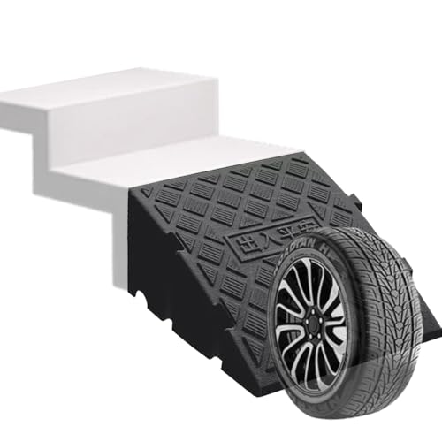 Rampe de seuil de 12,7 cm en caoutchouc lourd pour voiture et passage