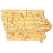Totally Bamboo Iowa State Destination Bamboo Serving and Cutting Board
