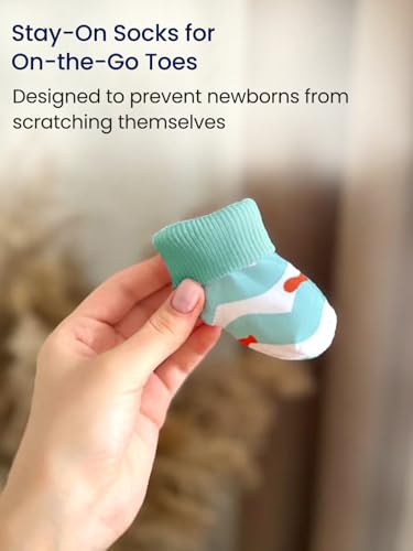 Image of POLKA TOTS Newborn Baby Gift Set Box | Premium Cotton Baby Clothes Set 0-3 Months for Boys & Girls | Essentials Newborn Baby Dress Kit | Ideal Baby Shower Gifts for Mom to Be & New Mothers (Pack of 6)
