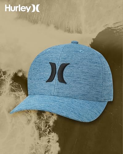 Image of Hurley Men's Baseball Cap - Lightweight Curved Bill H2O Dri Fitted Caps for Men