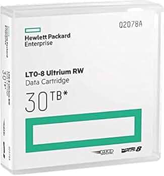 5本　Hewlett Packard Enterprise LTO-8 30TB HPE LTO‑8 Ultrium 30TB RW Non Custom Labeled Library Pack 20
