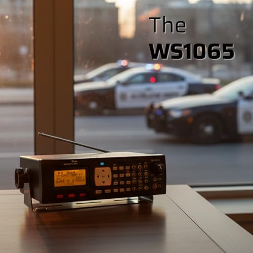 Image of Whistler WS1065 Digital Trunking Desktop Scanner - Programmable Police /Fire Radio with Backlit Display, 1800 Memory Channels, and V-Scanner Technology - Black