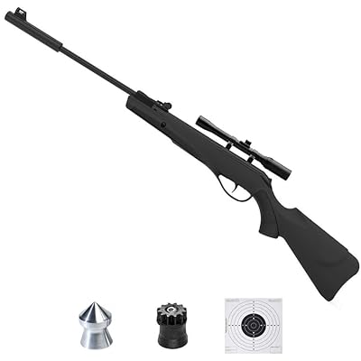 ECOMMUR Escopeta de balines | Carabina - Rifle de Aire comprimido (Muelle) y perdigones Calibre 4.5mm [3 Julios - Actividades Deportivas] | Ya disponible en tu tienda friki favorita! En mundofriki.es!