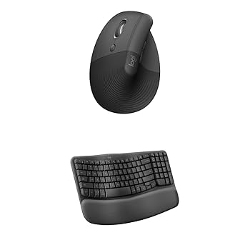 EDJO Ergonomic Wireless Keyboard With Wrist Rest, Wave Keys, Comfort