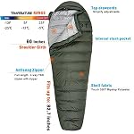 AKMAX Down Mummy Sleeping Bag -13°F Cold Weather Camping Backpacking - Image 2