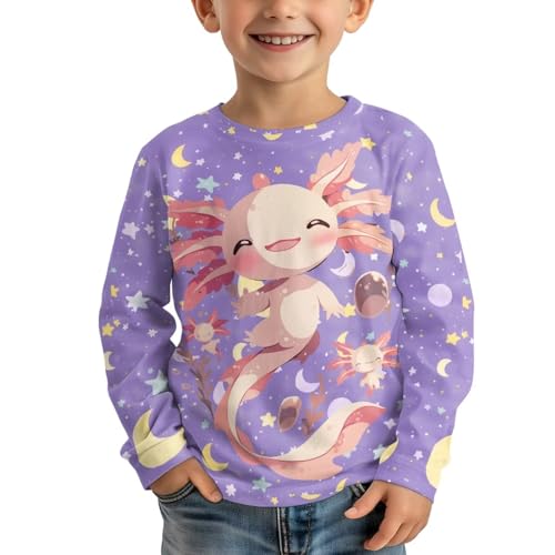 Image of Long Sleeve Shirts for Girls Winter Tops 3-16t Cartoon T Shirts for Fall Clothes