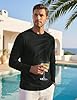 TACVASEN Long Sleeve T Shirt for Men Cotton Casual Basic Tee Shirt Crew Neck Lightweight Breathable Tops for Work Jogging Black, 3XL #1