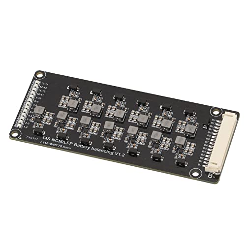 Ecualizador Activo para Baterías 1.2 A, Placa Automática de Equilibrado de Alta Potencia, Módulo de Transferencia de Energía Inductiva de 14 Celdas para Paquetes de Baterías de Litio en Sistemas Solares y Vehículos Eléctricos, con PCB y Cableado miniatura 2