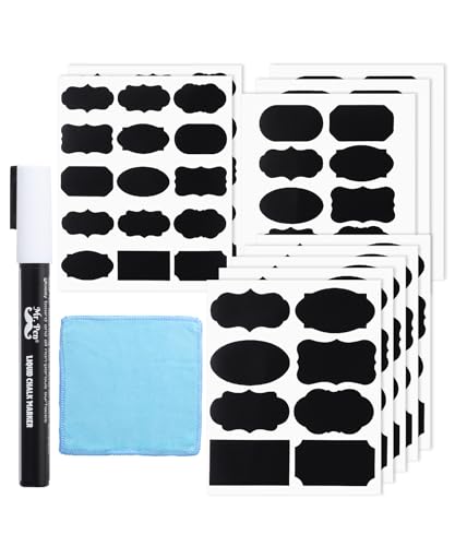 Mr. Pen- Chalkboard Labels, 200 pcs, Assorted Shapes