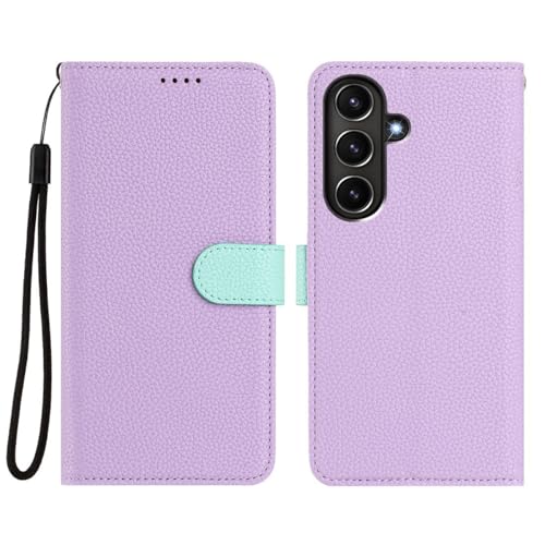 Étui Galaxy A36 violet avec portefeuille magnétique pour vos sorties