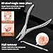 Smleapcc 7 PCS Manicure Set,Pedicure Knife Set,Professional Pedicure Tool Toenail Grooming Kit, Pedicure Tool Kit,Top Notch Foot Blade, Sharp Toenail Clippers